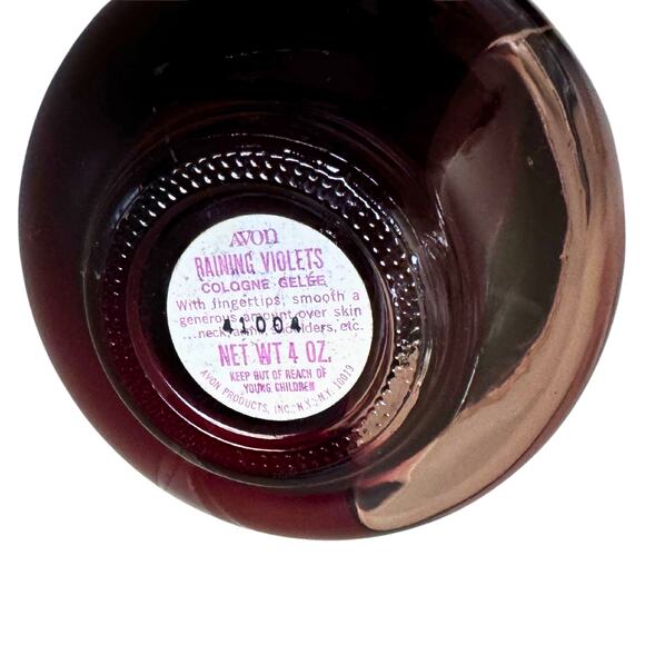 Vintage Avon Owl Bottle – Purple Glass & Gold 1970s Collectible - Picture 2 of 11